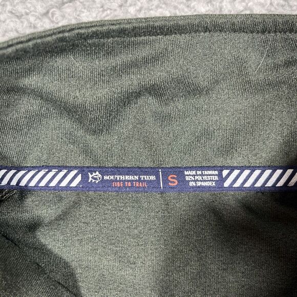 Southern Tide North Pole 1/4 Zip Pullover Men S Green Tide to Trail Performance - Picture 2 of 6